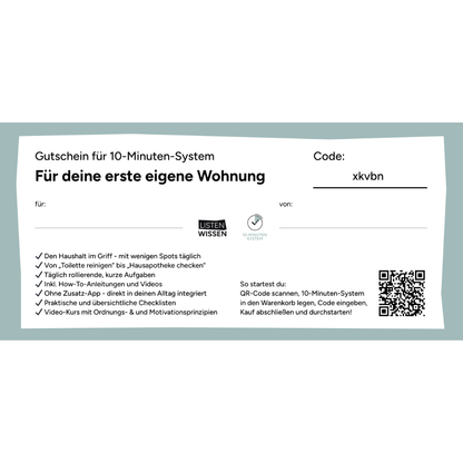 Gutschein für 10-Minuten-System