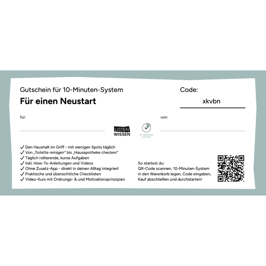 Gutschein für 10-Minuten-System