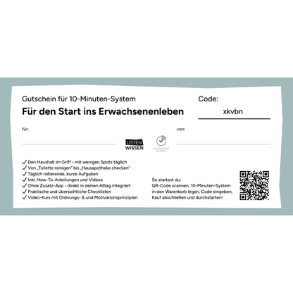 Gutschein für 10-Minuten-System