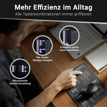 Smartes Mousepad - Apple SCHWARZ