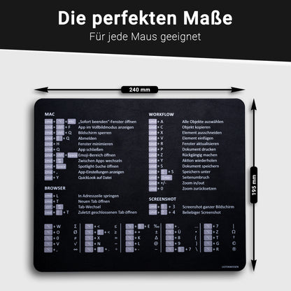 Smartes Mousepad - Apple SCHWARZ