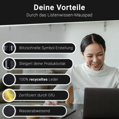 Smartes Mousepad - Windows SCHWARZ