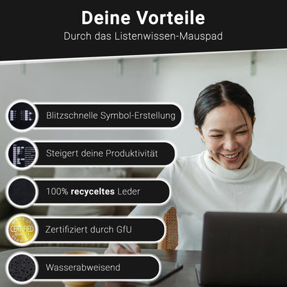 Smartes Mousepad - Apple SCHWARZ